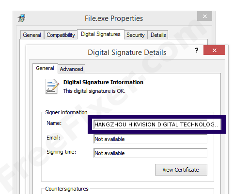 HANGZHOU HIKVISION DIGITAL TECHNOLOGY CO.,LTD. - 0% Detection Rate